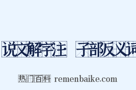 说文解字注·子部反义词是什么意思的图片